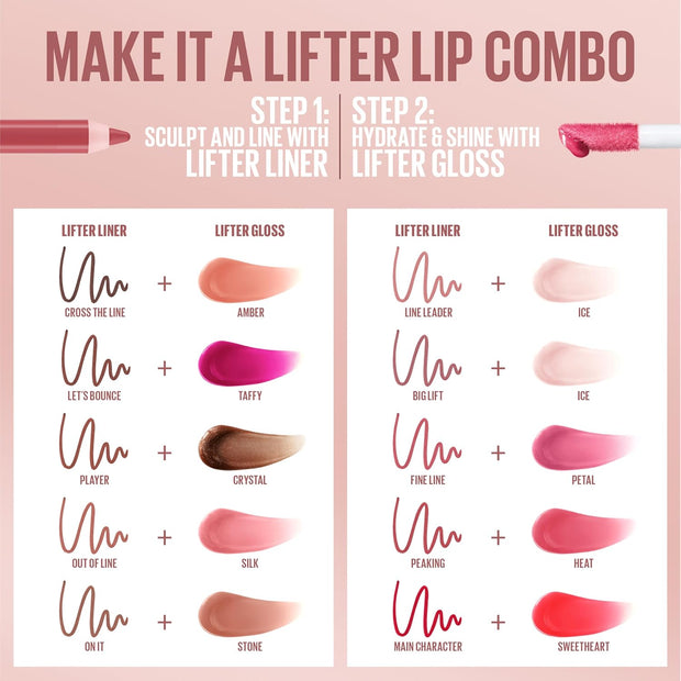 Maybelline Lifter Gloss, Hydrating Lip Gloss with Hyaluronic Acid, Ice, Pink Neutral, 0.18 Ounce