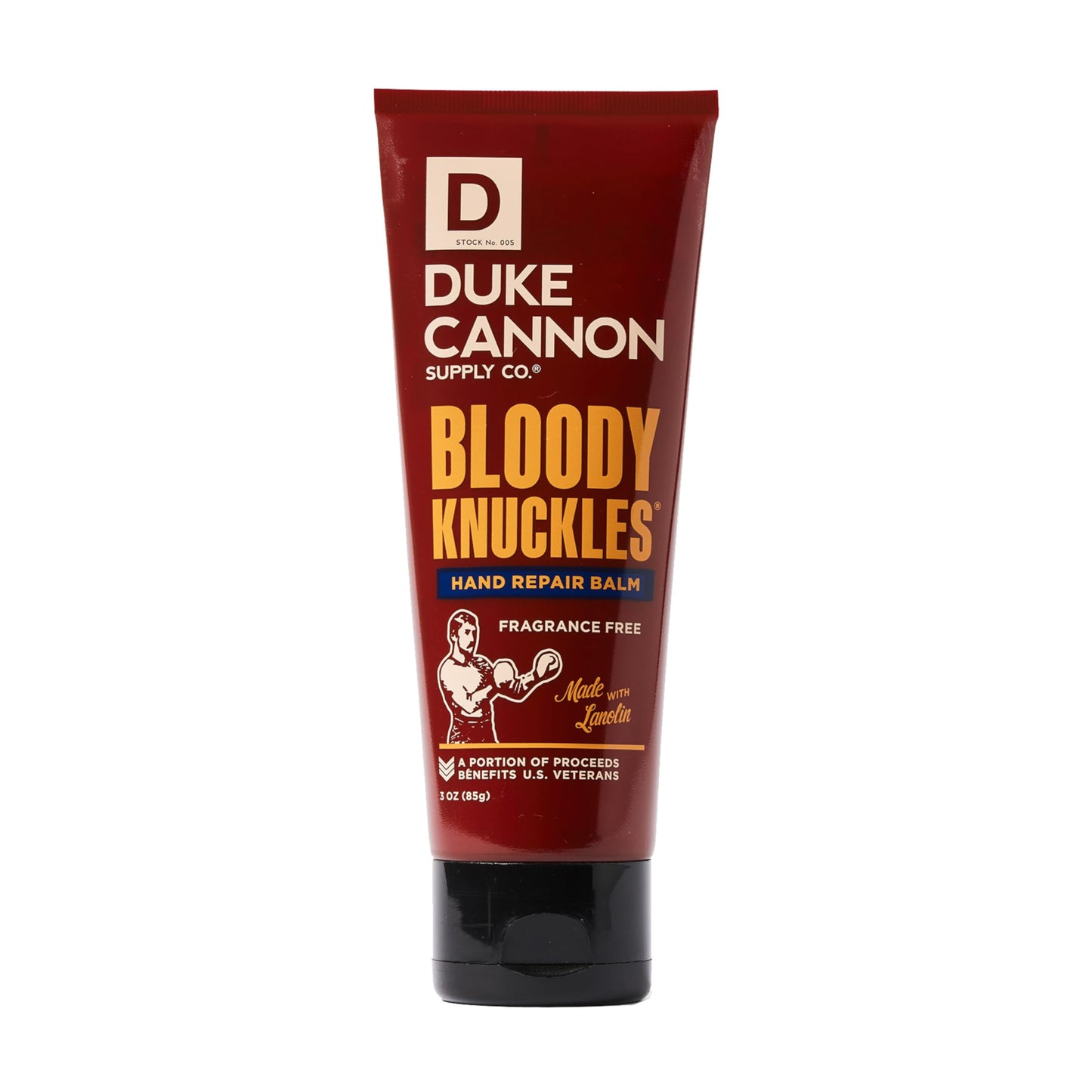 Duke Cannon Bloody Knuckles Hand Repair Balm - Unscented Moisturizing Cream, Non-Greasy Lanolin Formula for Dry, Cracked Hands, 3 oz. (Pack of 2)