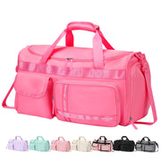 MAXTOP Gym Bag for Women Men Travel Duffle Bag Large Capacity Carry On Weekender Overnight Bag With Shoe Compartment Gym Tote Dry Wet Separation Duffel Bag for Travel