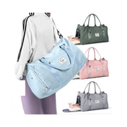 Weekender Duffel Bags for Women Men, Travel Totes Bag for Airplane, Cute Sports Gym Dance Overnight Luggage Bag with Wet Pocket Shoe Compartment, Carry On Hospital Bag for Labor and Delivery