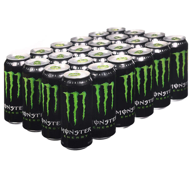 Monster Energy Drink, Green, Original, 16 Ounce (Pack of 24)