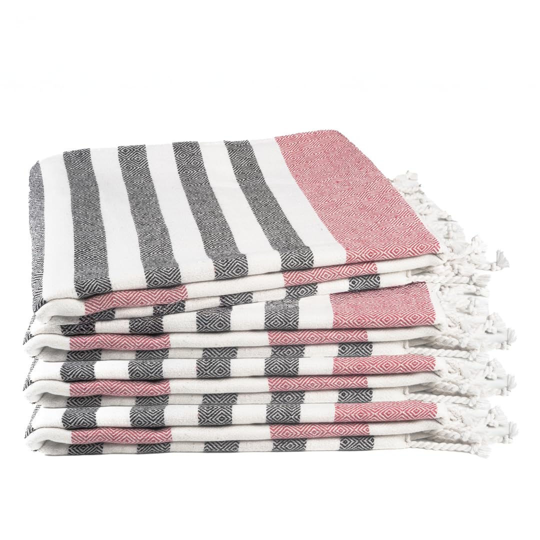 Cotton Turkish Beach Towel Towels Oversized 36"x72" Pool Absorbent Extra Large Quick Dry Sand Travel Towel (Beige, 4 Pack)