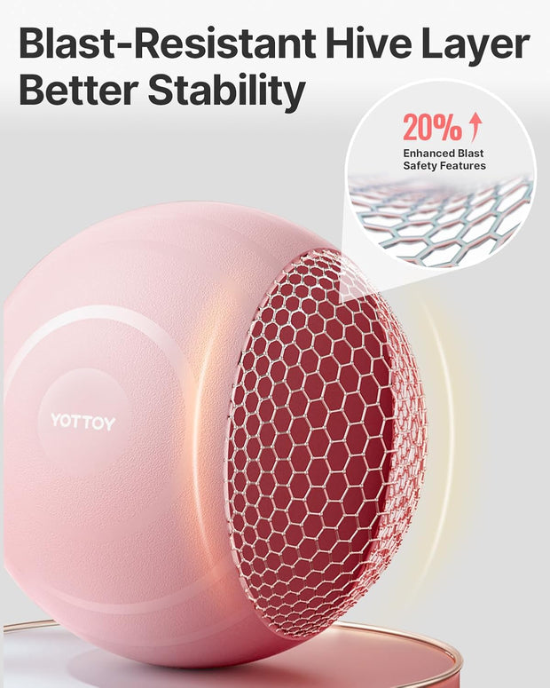 YOTTOY Anti-Burst Exercise Ball for Working Out, Yoga & Pregnancy, Extra Thick Workout Ball for Physical Therapy & Fitness