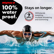 Waterproof Kinesiology Tape - 3 Rolls - Knee Support & Muscle Pain Relief - 16.4 ft Uncut Sports Kinetic Tape for Joint Stability - 50 Instructional Videos