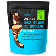 LEGION Whey+ Protein Whey Isolate from Grass Fed Cows - Whey Protein Isolate Powder Low Calorie, Non-GMO, Sugar Free, Lactose and Gluten Free, All Natural Protein Powder for Men & Women 30 Servings