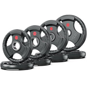 XDDIAS Rubber Weight Plates for Barbell, 2-Inch Olympic Grip Plate for Strength Training, Weightlifting and Bodybuilding in Home & Gym, Solid Cast Iron Weight Plates Pair and Sets