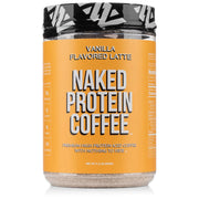 NAKED Vanilla Latte Protein Coffee - Premium Colombian Iced Coffee Protein Shake Drink, Delicious Keto Friendly and Gluten Free, 17 Servings