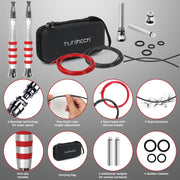 Speed Jump Rope - No-Screw Design, 360° Rotation, Non-Slip Silicone, Weighted, Includes 2 Handles, Portable Fitness Tool for Boxing