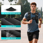 Weighted Vest for Woman Men, 6lb/8lb/12lb/16lb/20lb/30lb Weight Vest with Reflective Stripe, Weight Vests Adjustable for Walking, Weight Loss, Training, Running