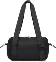 Small Gym Bag for Women Mini Duffle Bag with Wet Compartment, Lightweight Waterproof Cute Tote for Girls Workout Sport Travel, Black