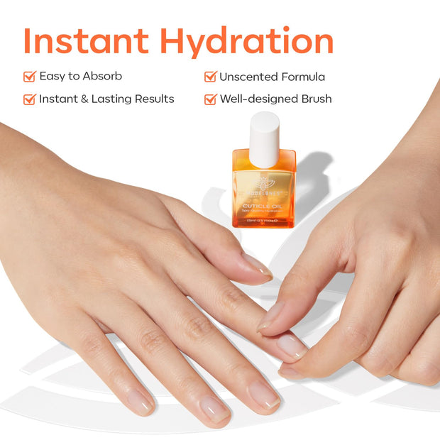 modelones Cuticle Oil Nail Strengthener and Growth Nail Growth Oil Repairs Cuticle & Promote Nail Care Moisturize Dry Skin 15ml