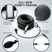 S Cervical Neck Traction Device for Instant Neck Pain Relief - Inflatable & Adjustable Neck Stretcher Neck Support Brace, Neck Traction Pillow for Home Use Neck Decompression