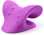 RESTCLOUD Neck and Shoulder Relaxer, Cervical Traction Device for TMJ Pain Relief and Cervical Spine Alignment, Chiropractic Pillow Neck Stretcher (Blue)