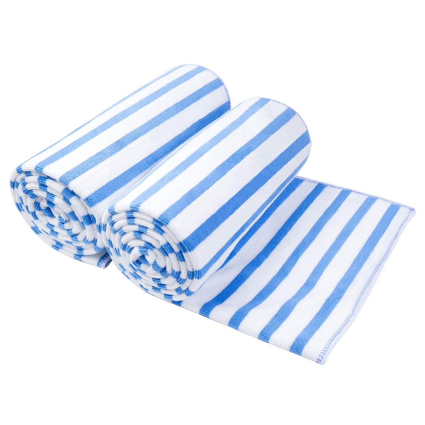 JML Microfiber Bath Towels, Oversized, Ultra Soft, Super Absorbent and Fast Drying, No Fading Large Bathroom Towel Set for Sport, Travel, Fitness, SPA and Yoga (Coral Fleece - Blue, 30 in x 60 in)