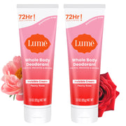 Lume Whole Body Deodorant - Invisible Cream Tube - 72 Hour Odor Control - Aluminum Free, Baking Soda Free, Skin Safe - 3.0 ounce (Clean Tangerine)