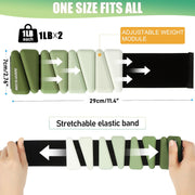 Wrist Weights for Women At Home Ankle Weights Set of 2 (1 lb /2 Lbs Each) Adjustable Weighted Wristbands Arm Leg Weights for Women Men Suitable for Walking Swimming Running Pilates Yoga Gym