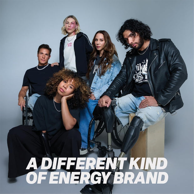 Lucky Energy Sugar Free Energy Drinks 16 Fl Oz Cans (12-Pack) Orange Drizzle with Maca, Ginseng, Taurine, Beta-Alanine, 200mg Caffeine