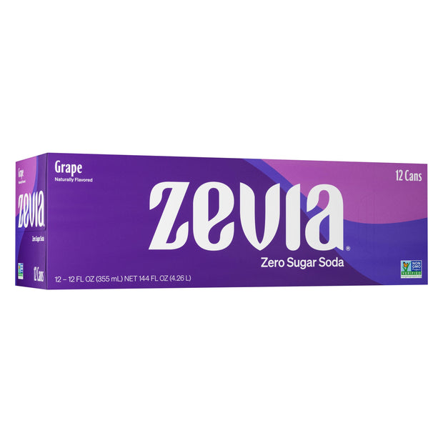 Zevia Zero Sugar Soda, Cola, 12 Ounce Cans (Pack of 12)