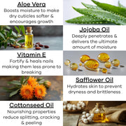 Moisturizing Cuticle & Nail Care Oil 2.3 Fl Oz - Vanilla Scented – Infused with Jojoba Oil, Aloe, Vitamin E – Nail & Cuticle Hydration, Repair, Moisturizer, Strengthener, Growth