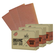 Ness Mens Soap Bar - Smoked OUD Scent - Natural Soap For Men - Mens Bar Soap With Organic Ingredients & Essential Oils - Moisturizing Bar Soap - Handmade In The USA, Cruelty Free, Vegan - 3 Pack