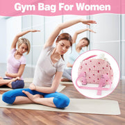 Mini Gym Bag For Women, Strawberry Print Gym Bags With Yoga Mat Holder, Cute Travel Weekender Overnight Duffle Bag For Girls Birthday Gifts, Not Yoga Mat