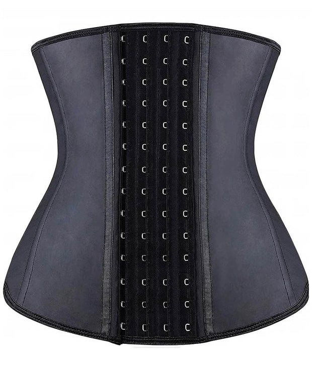 YIANNA Waist Trainer for Women Latex Underbust Waist Corsets Cincher Hourglass Body Shaper 4 Hooks