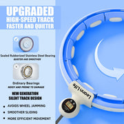 U5-16 Knots Waist 28”- 46”, Silent Smart Weighted Hula Hoop for Adults Weight Loss, Infinity Hoop Plus Size, Home Outdoors Fitness Exercise, Abdominal Toner