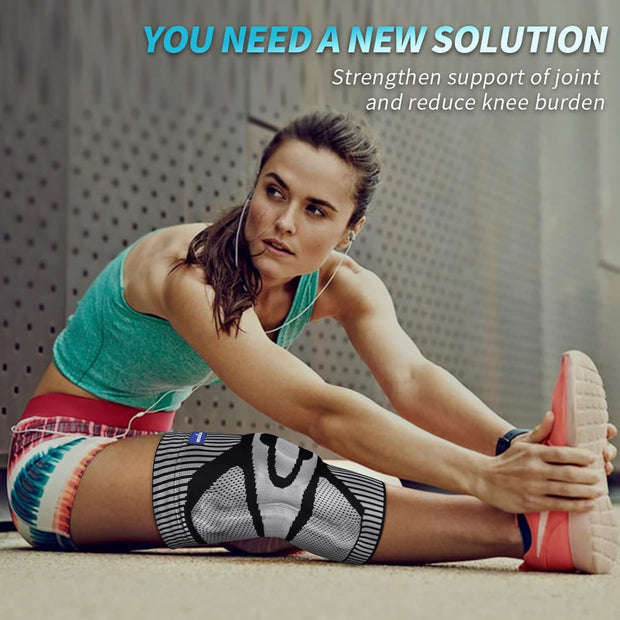 NEENCA Knee Brace for Knee Pain Relief, Medical Knee Support with Patella Pad & Side Stabilizers, Compression Knee Sleeve for Meniscus Tear, ACL, Arthritis, Joint Pain, Runner, Sport- FSA/HSA APPROVED