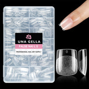 UNA GELLA Solid Nail Glue Gel Soft Gel Nail Tips Glue 15ml Lamp Curing Needed Solid Soak Off Glue Super Strong Nail Glue For Fake Acrylic Nails Extension Press On Nails