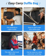 Small Gym Bag 14 inch, Mini Duffel Bag, Carry On Lightweight for Travel Sport, Small Duffle Bags Gym Bags for Men &Women - Black