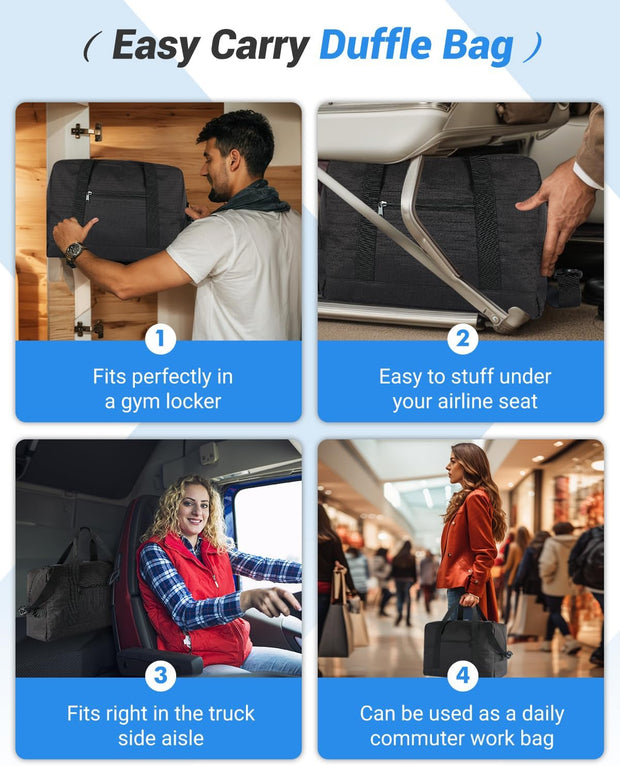 Small Gym Bag 14 inch, Mini Duffel Bag, Carry On Lightweight for Travel Sport, Small Duffle Bags Gym Bags for Men &Women - Black