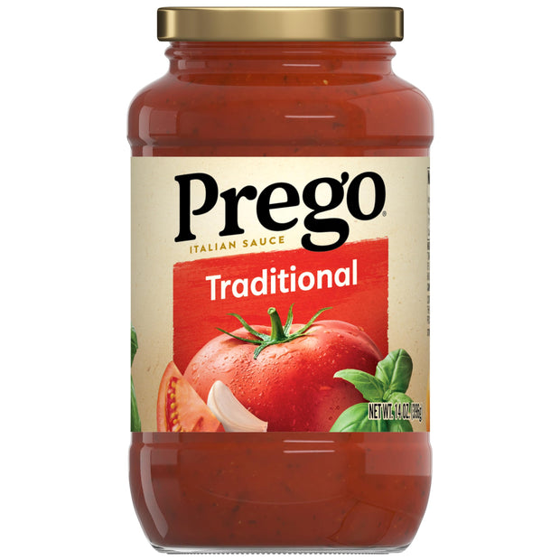 Prego Pasta Sauce, Italian Tomato Sauce with Roasted Garlic & Herbs, 24 Ounce Jar