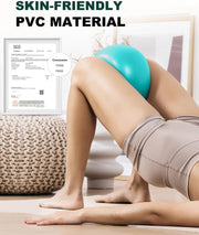 Trideer Pilates Ball 9 Inch, Small Exercise Ball with Exercise Guide for Yoga, Core Training, Physical Therapy, Balance, Stability, Stretching