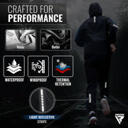 RDX Sauna Suit Weight Loss, REACH OEKO TEX 100 CERTIFIED, Sweat Jacket with Hood, Body Slimming Fitness Workout Men Women