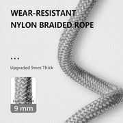 Weighted Jump Rope Nylon Adjustable - Tangle-Free Jump Rope for Women, Men, Kids, and Adults with Foam Handle, Rapid Speed with Ball Bearings, 360° Rotation Jumprope for Fitness, Training and Exercise