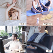 Neck and Shoulder Relaxer with Upper Back Massage Point, Cervical Traction Device Neck Stretcher for TMJ Pain Relief and Cervical Spine Alignment Chiropractic Pillow (Grey)