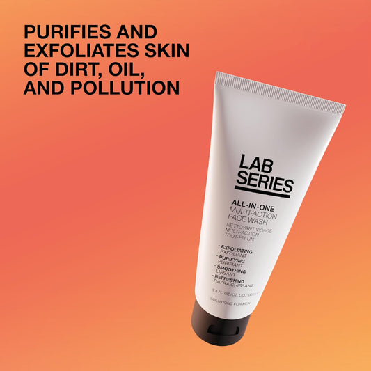 Lab Series All-In-One Multi-Action Face Wash - Men's Face Scrub - Cleanse and Purify Skin - Skin Care for Men