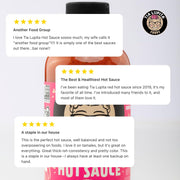 Tia Lupita Hot Sauce 8 Oz (Pack of 2) - Flavorful Heat, Medium Spice with Smoky-Sweet Flavor - Gluten-Free, Non-GMO, Sugar-Free, Low Sodium, Keto-Friendly, No Carbs - Made with Red Jalapeño Peppers