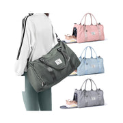 Weekender Duffel Bags for Women Men, Travel Totes Bag for Airplane, Cute Sports Gym Dance Overnight Luggage Bag with Wet Pocket Shoe Compartment, Carry On Hospital Bag for Labor and Delivery