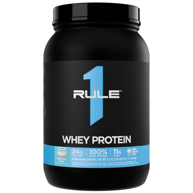 Rule 1 Whey Protein – 24g Fast-Acting Protein from All-Whey Sources with Naturally Occurring EAAs & BCAAs for Workout Recovery or Anytime Use (5 Pounds*, Vanilla Ice Cream)