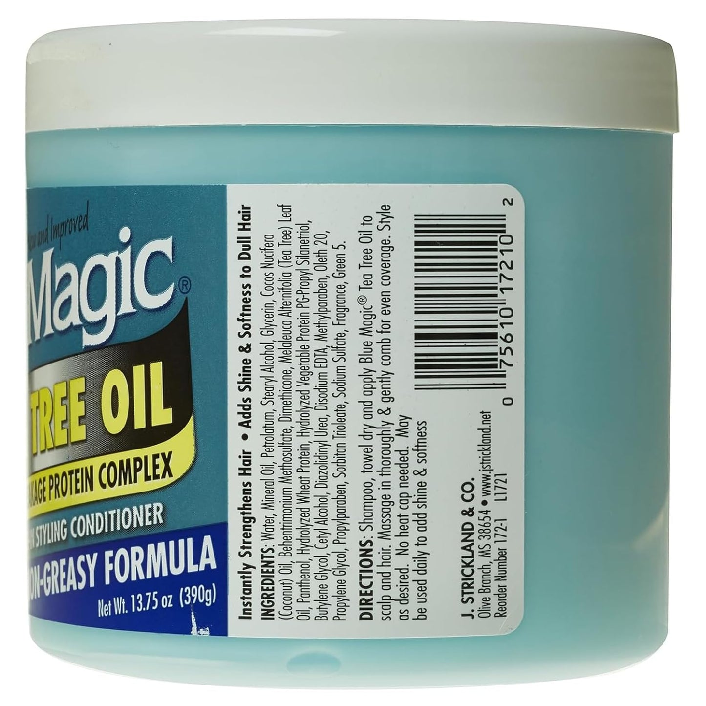 Blue Magic Tea Tree Leave-In Hair Styling Conditioner, 13.75 Ounce, 12 fl oz