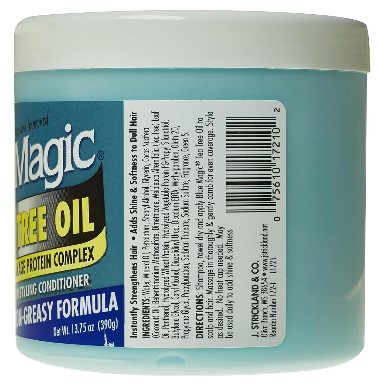 Blue Magic Tea Tree Leave-In Hair Styling Conditioner, 13.75 Ounce, 12 fl oz