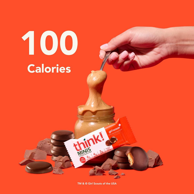 think! Girl Scout Minis, Chocolate Peanut Butter,15 Count