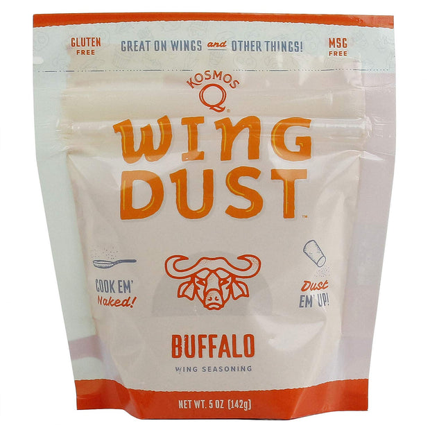 Kosmos Q Seven Pepper Face Lift Spicy Hot Wing Dust, Spicy Chicken Wing Seasoning for Chicken, Fries, Burgers, Queso, Beans & More, Flavorful Heat with 7-Pepper Blend Dry Rub Seasoning Dust, 5 Oz