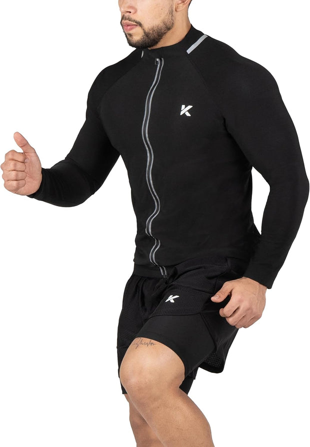 Kewlioo Pro Men's Heat Trapping Sauna Suit For Men, Sauna Long Sleeve Sauna Shirt for Gym, Workouts