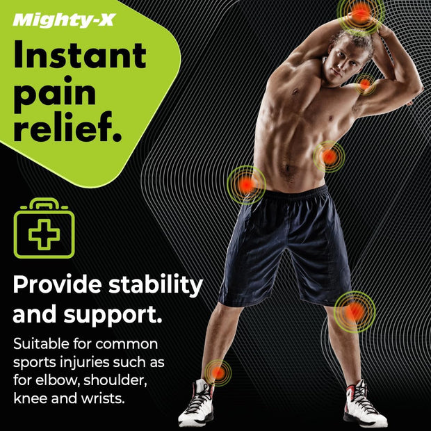 Waterproof Kinesiology Tape - 3 Rolls - Knee Support & Muscle Pain Relief - 16.4 ft Uncut Sports Kinetic Tape for Joint Stability - 50 Instructional Videos