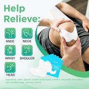 OK TAPE Cooling Patch for Knee Pain & Sprain, Soft Gel Patch with Menthol and Hydrogel Tech, Instant Relief from Discomfort, 10 Count (5.5in x 3.5in)