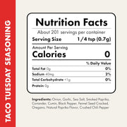 Taco Tuesday Seasoning Mix by Flavor God - Premium All Natural & Healthy Spice Blend for Grilling Chicken, Beef, Seafood, Vegetables, Salad, Ravioli, Pizza, & Pasta - Kosher, Gluten-Free, Dairy-Free, Vegan, Keto Friendly