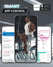 RENPHO Smart Jump Rope - APP Data Storage & Tracking & Analysis, Tangle-Free Jumping Rope for Men, Women, Skipping Rope with Counter, Adjustable workout Jump Ropes for Crossfit, Gym, MMA