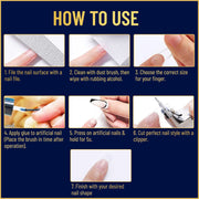 Valitic Strong Nail Glue and Strengthener - Quick Dry Brush On Gel for Long Lasting Nails - Adhesive Bond for False Nails - Strengthener for Nail Tips - 1 PACK